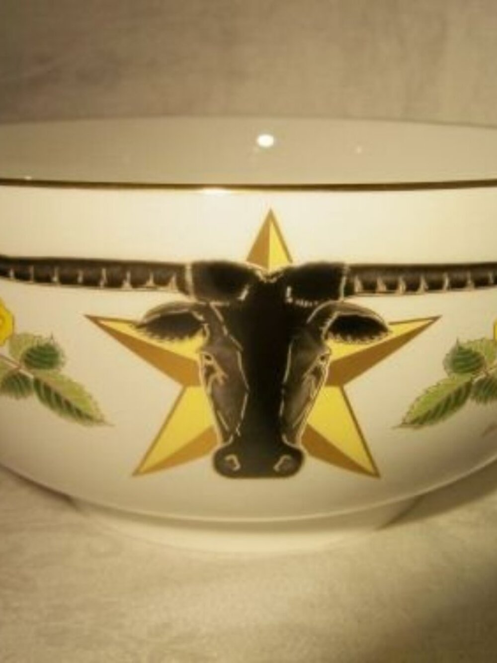 Boehm Porcelain Texas Sesquicentennial Bowl • 150th Anniversary • Limited Editio